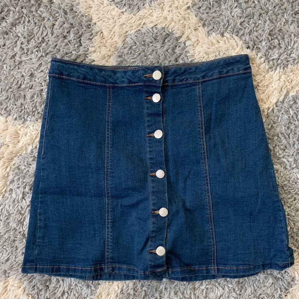 Dark denim skirt